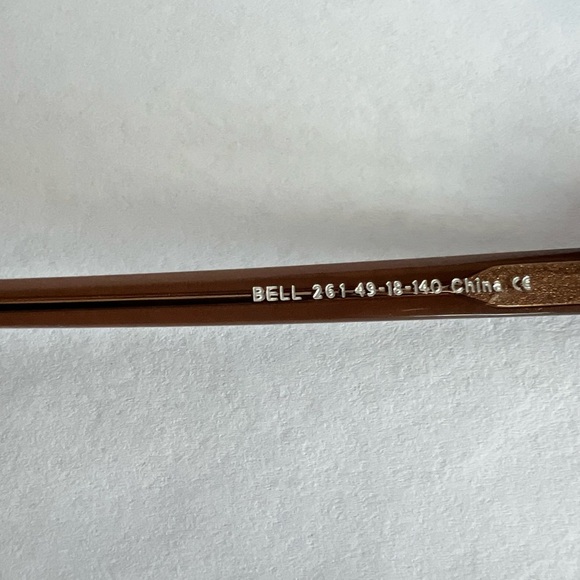 Warby Parker Bell 261 Eyeglass Frame in Light Brown. - Picture 4 of 6
